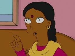 Comment se prénomme la femme d'Apu ?