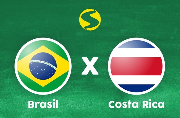 Quem fez os gols de Brasil x Costa Rica?