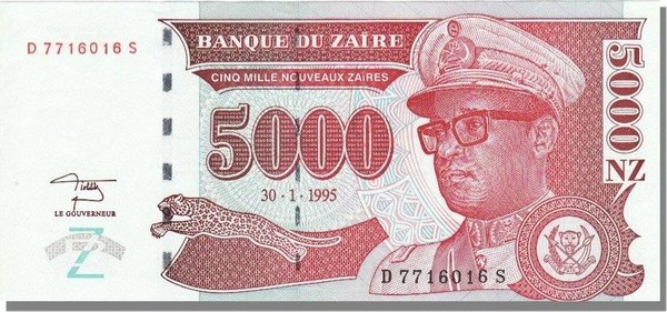 27 octobre : le Congo, sous la férule de Mobutu, devient le Zaïre (déformation par les Portugais du mot kikongo Nzadi « le fleuve »). Léopoldville étant renommée Kinshasa depuis ....