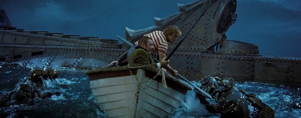 En 1954, dans quel film Kirk Douglas et James Mason partent-ils à la recherche d'un supposé monstre marin ?