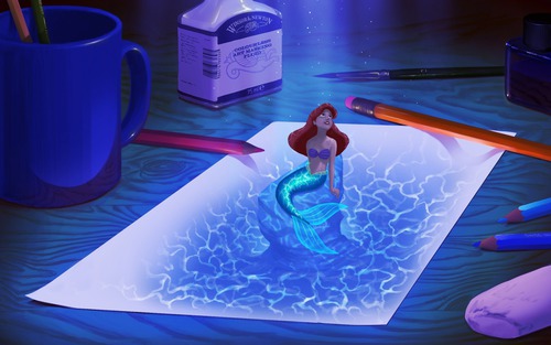 Pour créer le personnage d'Ariel, les dessinateurs se sont inspirés ....