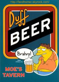 Combien existe-il de marques de la brasserie Duff dans la série des Simpson ?