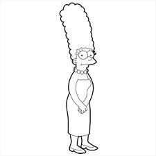 De quelle couleur est la robe de Marge ?
