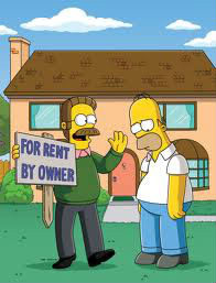 Comment s'appelle le voisin de Homer ?