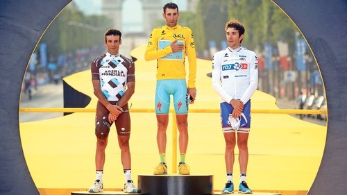 Quels sont les Français étant montés sur le podium du Tour de France 2014 ?