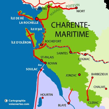 Quel est le numéro de département "Charente maritime" ?