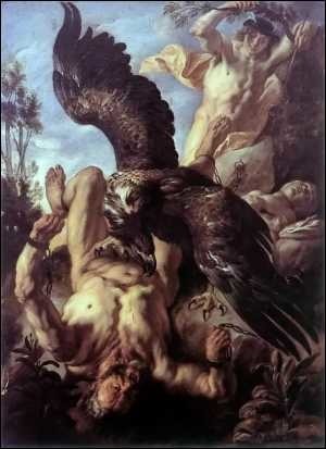 Puni par Zeus pour avoir donné le feu aux mortels, Prométhée connut un terrible châtiment. Lequel ?