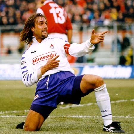 Avec la Fiorentina, combien de fois a-t-il fini meilleur buteur du Calcio ?