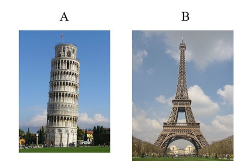 Laquelle de ces deux tours se trouve en Italie ?
