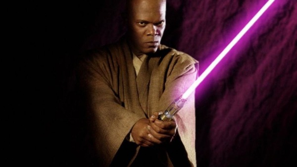 Quel maître Jedi de l'univers "Star Wars" à un sabre laser violet ?