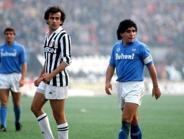 Dans quel grand championnat Michel Platini et Diego Maradona avaient-ils l'habitude de se croiser ?