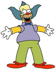 Comment s'appelle le clown de Lisa et de Bart ?