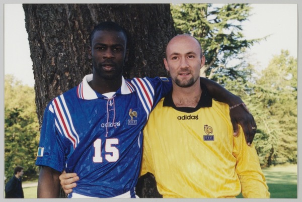 Fabien fait partie de l'effectif français lors de l'Euro 96.