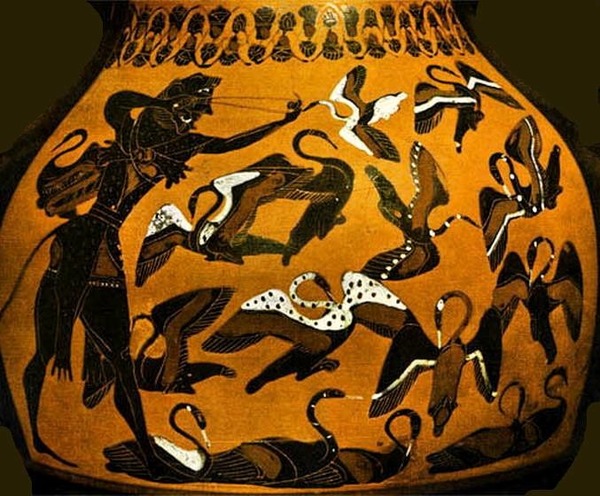 De quoi se nourrissent les oiseaux du lac Stymphale dans la mythologie grecque ?