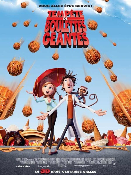 Sous quel nom connaît-on le film d'animation "Tempête de boulettes géantes" au Québec ?