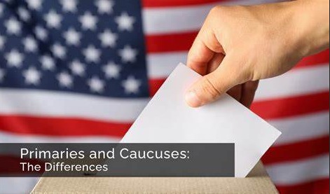 What is the main purpose of primaries and caucuses in the United States presidential elections ?