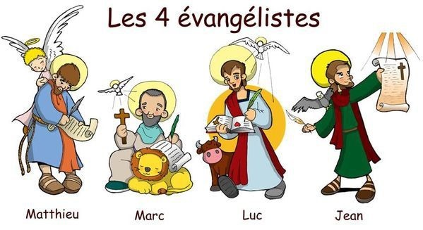 Les 4 évangélistes et leurs symboles sont souvent représentés dans les églises de France. Combien sont accompagnés d'un animal ?