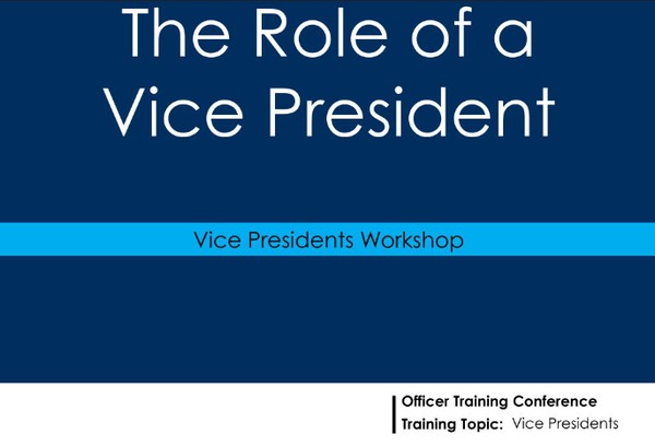 What is the role of the vice president during the election ?