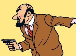 Il cherche à tuer Tintin dans "l'oreille cassée" ?
