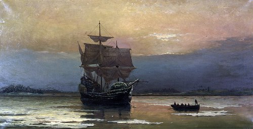 What is the name of the ship for the pilgrims ?