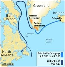 Leiv Eriksson (970-1020), fils d'Erik le Rouge, est sans doute le premier navigateur européen à explorer l'Amérique du Nord. Aujourd'hui, où mettrait-il le pied ?