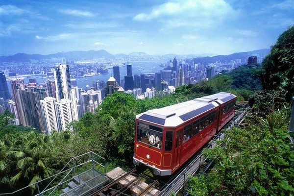 À Hong Kong, quel funiculaire relie le quartier de Central à Victoria Peak ?