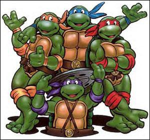 De quelle couleur étaient les bandanas des quatre tortues ninja dans les comics d'origine ?