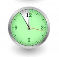 Qual a fração indicada, de acordo com as horas do relógio?