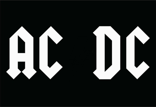 Quel élément manque-t-il au milieu du Logo AC/DC ?