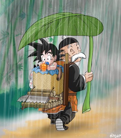 Comment meurt le grand-père adoptif de Goku ?