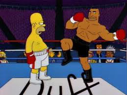 Contre qui Homer doit-il se battre en finale de boxe ?