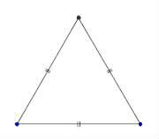 Un triangle équilateral est un triangle qui possède...
