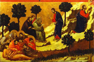 Combien de disciples accompagnent Jésus au Mont des Oliviers ?