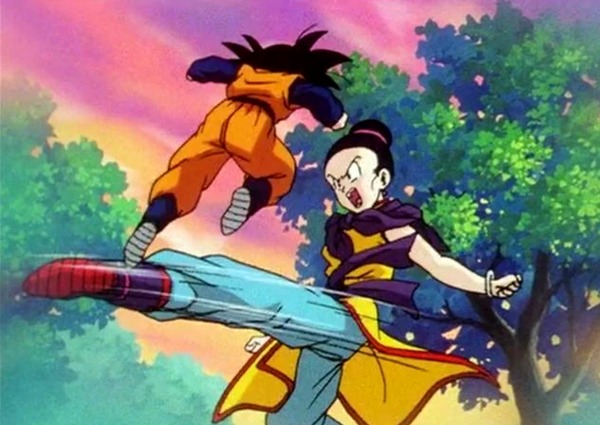 Goku étant mort, c'est Chi-Chi qui a entrainé Goten au combat.