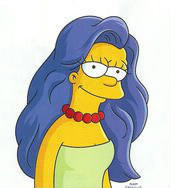 Marge a-t-elle déjà eu les cheveux lisses ?