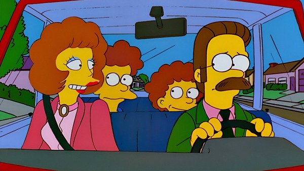 Les Flanders ont emmenagé dans l'avenue Evegreen Terrace....