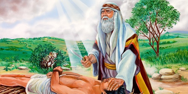Fils d'Abraham et Sarah, il fut sur le point d'être sacrifié par Abraham, dont Dieu voulait ainsi éprouver la foi.