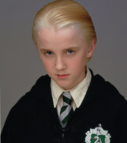 I have very blond hair and my house is slytherin.