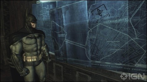 Dans « Batman : Arkham Asylum », comment accéder à cette pièce top secret où l'on peut trouver le plan de Gotham City ?