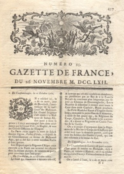 La Gazette de Renaudot, publiée en 1631, est :
