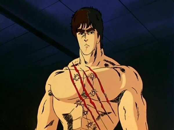 Combien de cicatrices Ken porte-t-il sur le torse ?