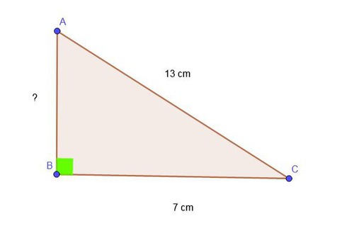 Trouver la longueur AB du triangle ABC.