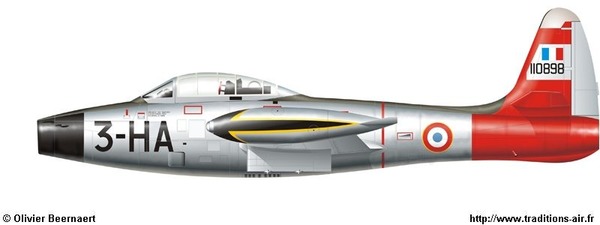 Republic F-84 G Thunderjet est un avion de l'année...