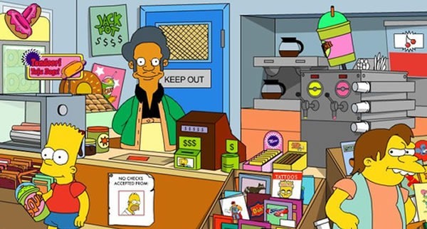 Comment s’appelle le supermarché d’Apu ?