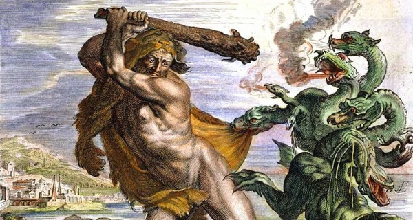 Lors du deuxième des douze travaux d’Héraclès, quel animal devait tuer Héraclès, fils de Zeus et d’Alcmène ?