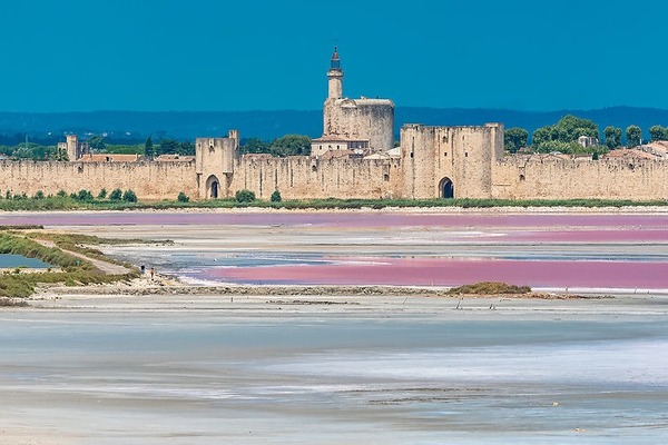 Dans quel département se trouve la ville fortifiée d'Aigues-Mortes ?