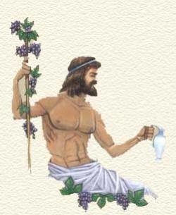 Qui est le dieu du vin et fils de Zeus ?