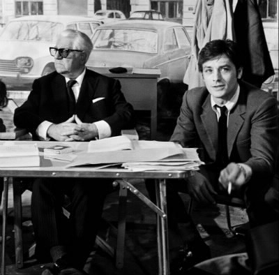 Dans quel film Alain Delon jouait-il avec Jean Gabin ?