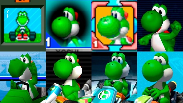 Dans les différents Mario Kart auxquels il a participé, quelle est l'arme de prédilection de Yoshi ?