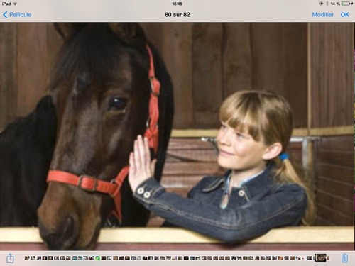 Quel est le nom de cette actrice et son cheval ?